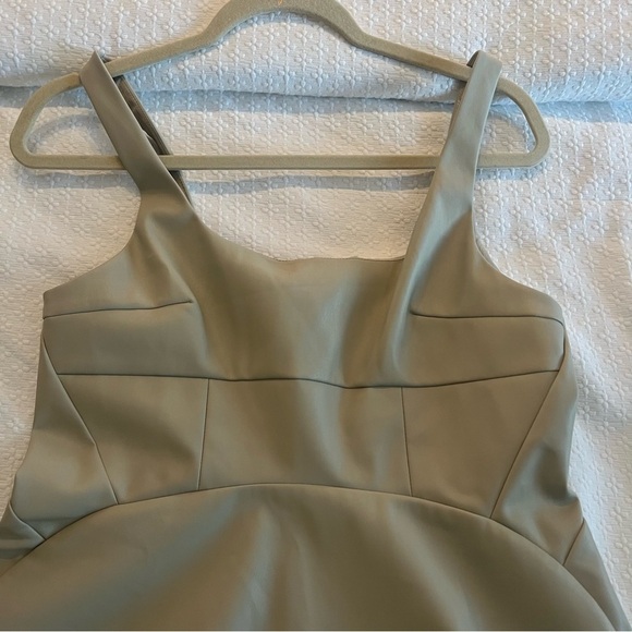 Proenza Schouler White Label Faux Leather Fitted Top - Size 2; Like New - Picture 7 of 13